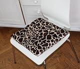 Produkt-Bild: SUPERSOFT Sitzkissen Stuhlkissen Microfleece GIRAFFE 40x36cm