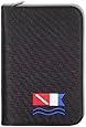 Scuba Diving Log Book - Black with Diver Down Alpha Flag Design
