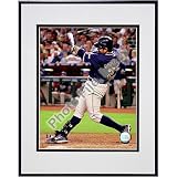 Photofile San Diego Padres Adrian Gonzalez 2008 Batting Action - Matted 8x10 Photo in Aluminum Frame