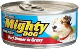 Mighty Dog Prime Cuts Beef Dinner in Gravy, 5.5-Ounce Cans (Pack of 24)