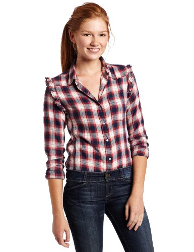 Roxy Juniors Rough Cut Snap Front Shirt