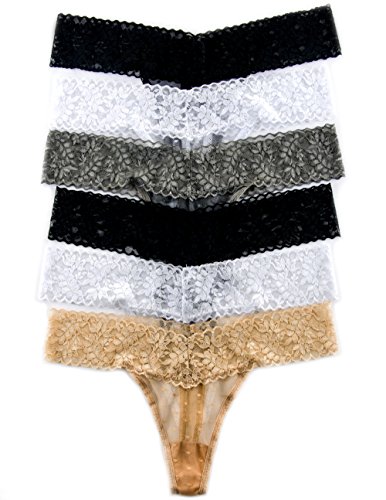 Caramel Cantina Juniors 3 Pack Full Lace Polka Dot Thong