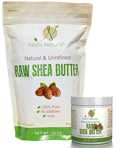 Pure Raw Shea Butter - Bonus E-book - Great Whipped, As Lotion, & Cream - Use It On Acne, Stretch Marks, Eczema, & Psoriasis - Moisturizer For Dry Hair - Safe On Sensitive Skin