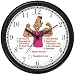 All of THE 7 HABITS #2 - Black Youth (English Text) - Wall Clock from THE 7 HABITS - CLOCK COLLECTION by WatchBuddy Timepieces (Slate Blue Frame)