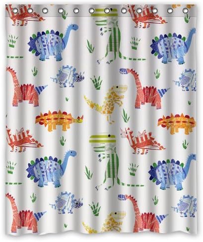 Various Lovely Cartoon Dinosaur Shower Curtain 60"x 72"
