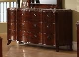 American Drew Cherry Grove 11 Drawers Triple Dresser in Cherry Finish