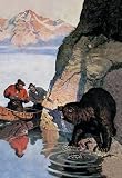 Buyenlarge - Bear Ambush 12x18 Giclee on canvas