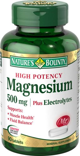 Natures Bounty Magnesium with Electrolytes Tablets, 500mg, 90 Count