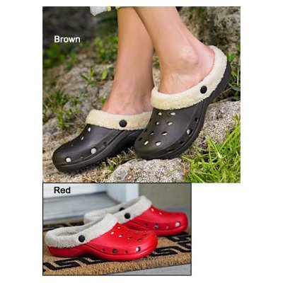 Plush Faux Berber Lined Clogs