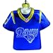 St. Louis Rams Team Laser Jersey (Logo) Ornament