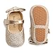 Felix & Flora Infant Baby Girl Shoes Soft Sole Toddler Ballet Flats Baby Walking Shoes(12-18 Months Infant,Glitter Gold)