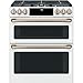 Cafe 30" Matte White Slide-In Double Oven Gas Range with Convection