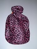 Cheetah Plushie Hot Water Bottle- Pink - Made in Germany