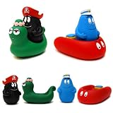 Plastoy - 80502 -  Jouet De Bain-Barbouille Pirate, Barbibul Marin, Barbidur Hors-Bord, Barbalala Bateau