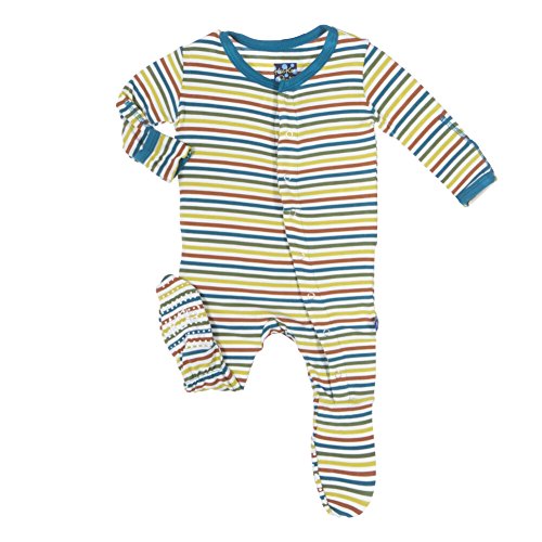 KicKee Pants Baby Boys Footie Fantasy Stripe
