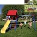 Primary Color Play Center and Helicopter Teeter Totter Bundle