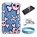 Ipod Touch Blue Skull Crystal Case + Clear Screen Protector + Car Charger + Wristband
