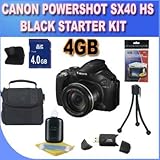 Canon SX40 HS 12.1MP Digital Camera with 35x Wide Angle Optical Image Stabi ....
