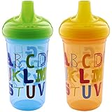 Munchkin Alphabet Sippy Cup, 9 Ounce, 2 Count