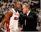 Pat Riley w/Dwyane Wade Miami Heat 8x10 Photo