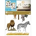 Africa Jungle Animals Tree Grass Wall Stickers