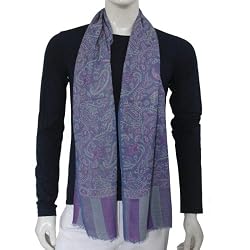 Fashion Accessories For Men Pashmina Neck Scarf Handmade in India 12 x 60 inches
