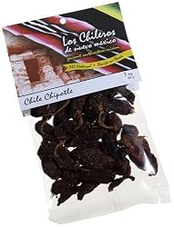 Los Chileros Chile Chipotle Whole (Dried), 3-Ounce Packages (Pack of 6)