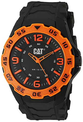 CAT WATCHES Men's 'Motion' Quartz Plastic and Rubber Automatic, Color:Black (Model: LB14121134)