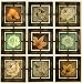Autumn Leaves and Floral Art - Beautiful Home and Office Antique Looking Metal Wall Decor
