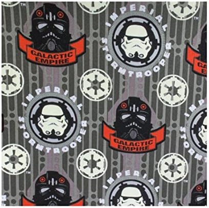 Star Wars Galactic Empire Grey Cotton Curtain Panel 43x36Inch