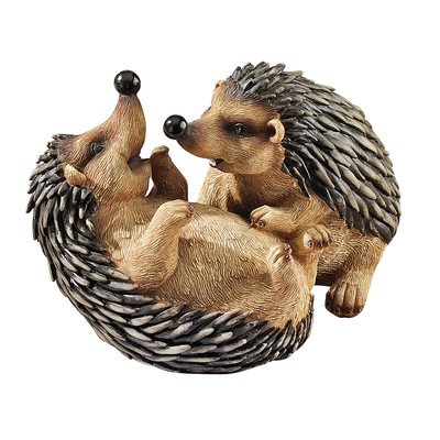 Design Toscano QL956784 Hyper Hedgehogs Garden Statue, Set of 2