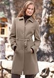 Grommet-Waist Wool Coat