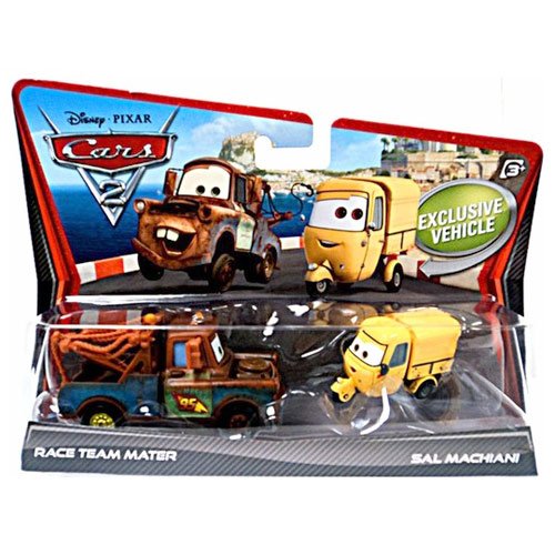Cars 2 V2841 - Veicolo in miniatura, Race Team Mater e Ape