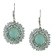DANA KELLIN SILVER- Beaded Oval Earring
