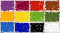 Diane Townsend Handmade Soft Pastels Set of 12 Primary Colors