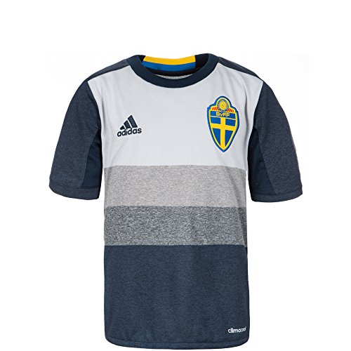 adidas Kinder Schweden Auswärtstrikot Replica, navy blau/grau, 140, AA0457