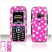 PCMICROSTORE Brand LG Rumor Scoop Magenta Stars Design Snap-On Case Cover with Removable Swivel Belt Clip