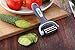 SUPRENT 3 in 1 Rotatable Fruit Vegetable Peeler, Ergonomic Handle, Stainless Steel Sharp Blade, Perfect to Peel and Julienne Potato, Carrot, Tomato, Cucumber, Apple, Pear, Blue Color