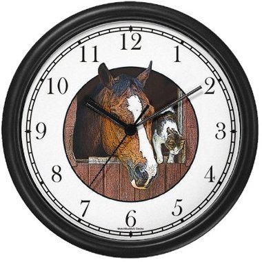 Brown Horse with Blaze (Black Frame)