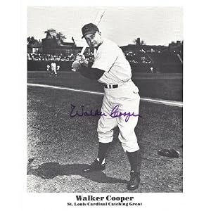 Buy Walker Cooper Autographed St. Louis Cardinals 8x10 Photo (Deceased)