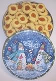 Gourmet Food : Scott's Cakes 1 lb. Apricot Butter Cookies in a Warm Wishes Tin