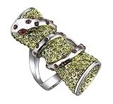 Snake Peridot Designer Inspired Ring Size 6