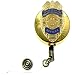 Citizenship and Immigration Services Mini Badge Gold Tone Retractable ID Reel