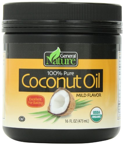 General nature kosher 100% pure organic coconut oil mild flavor 1…