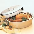 Prime Pacific PPD873 High Dome Stainless Steel Roaster with Rack