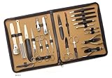3 Swords - 23 Piece Manicure & Pedicure Case, made of high quality artificial Leather, Grade: Made in Solingen