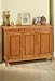 Mission style Console With 3 Wood Doors