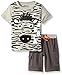 Boyzwear Boys' Little 2 Piece Zebra Tee with Applique