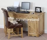 Cairo Solid Oak Compact Computer Desk