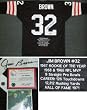 Jim Brown Signed Brown Custom Jersey